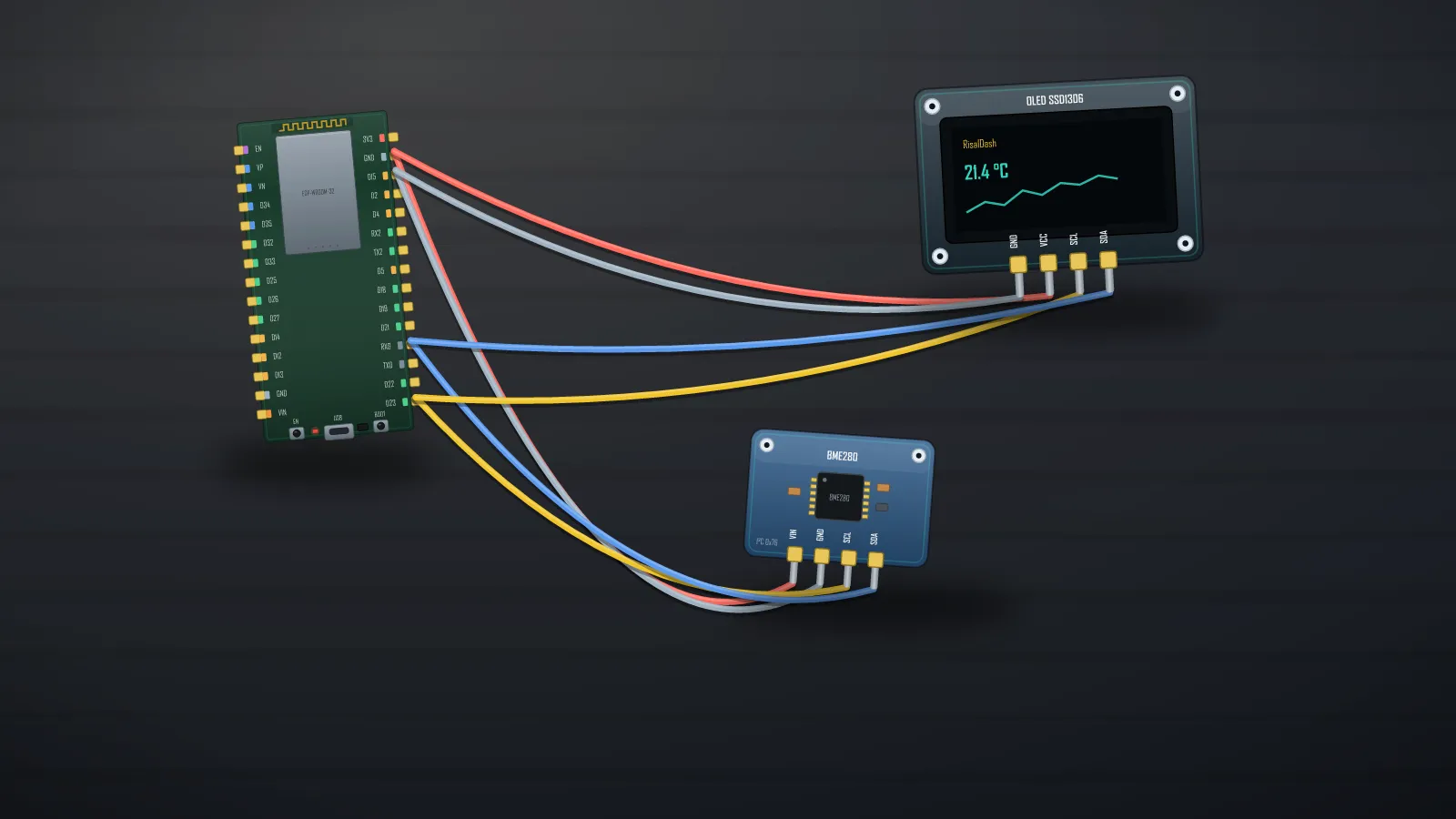 ESP32 weather station project: wind, rain, UV, light, BME280 and storm alerts