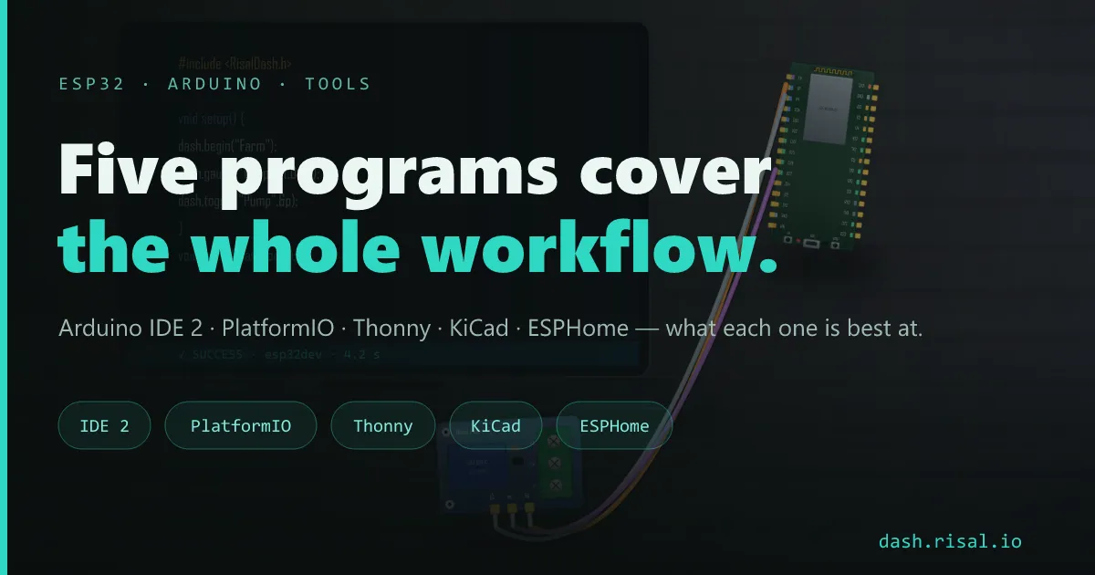 Top 5 programs for ESP32 & Arduino work — the tools worth installing