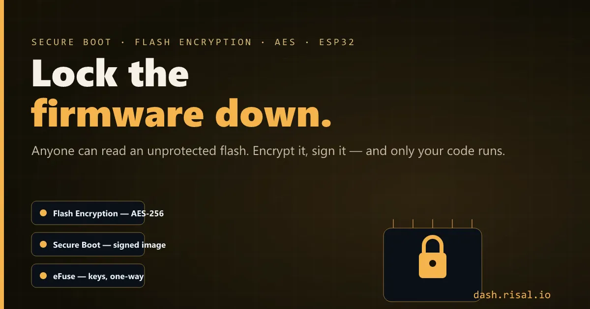 Securing an ESP32 — Secure Boot & Flash Encryption
