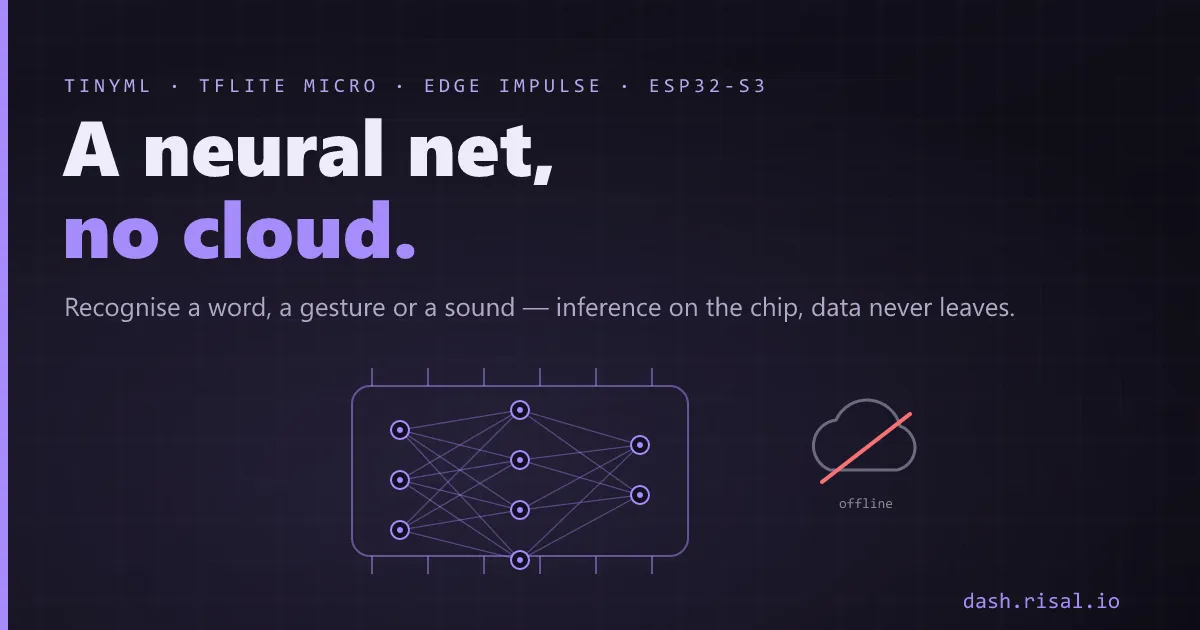 TinyML on ESP32 — run a neural net with no internet