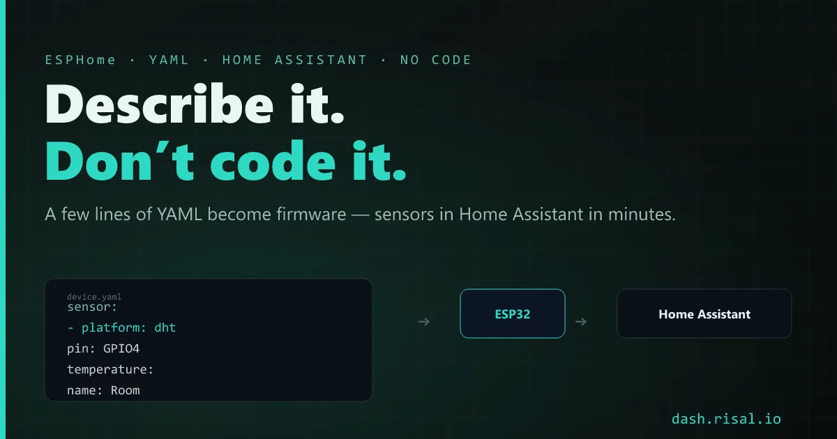 ESPHome for beginners — any sensor in Home Assistant, no code