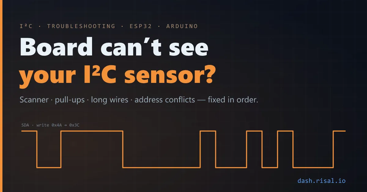 I²C not working? Fix a sensor your ESP32/Arduino can’t see